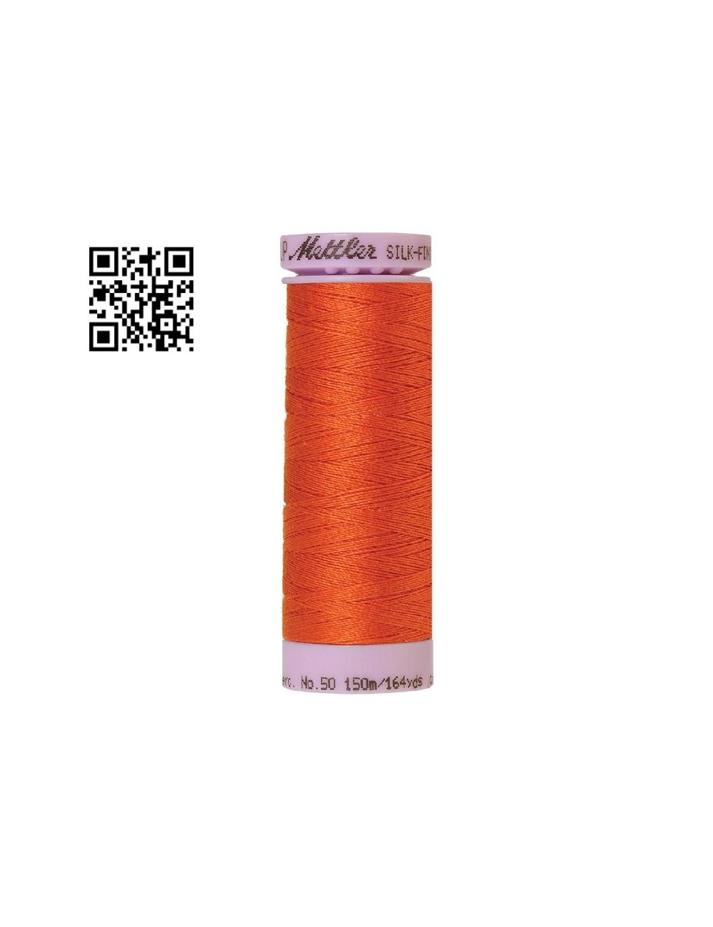 Hilo de algodón Silk Finish nº50 - Grupo Amann Mettler. Disponible en caja de 5 carretes de 150mts - Ref. 9105