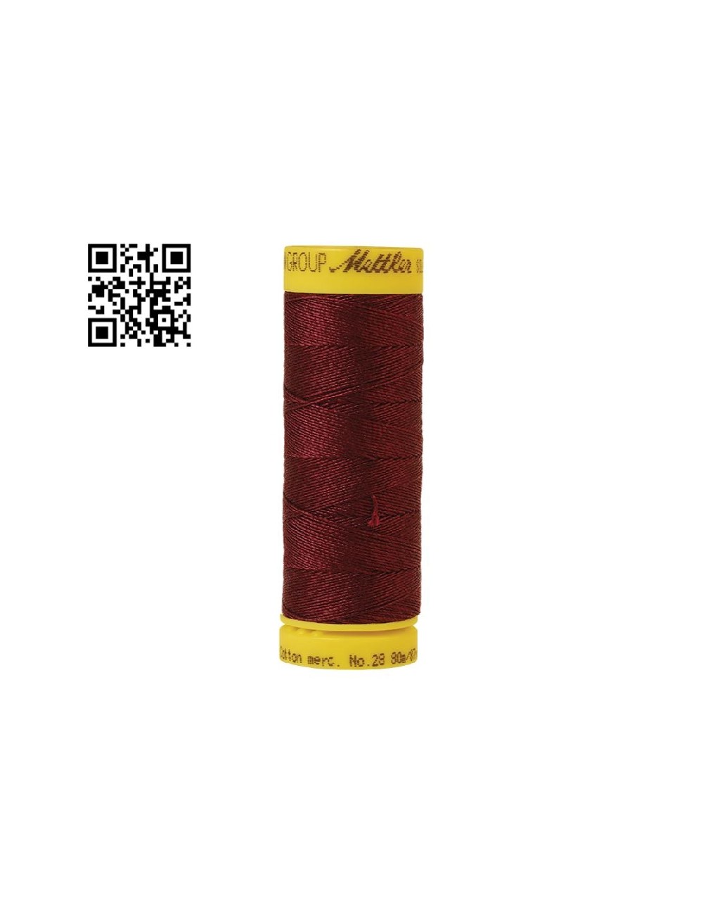 Hilo de algodón Silk Finish nº28 - Grupo Amann Mettler. Disponible en caja de 5 carretes de 80mts - Ref. 9128