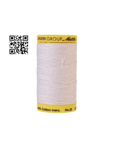 Hilo de algodón Silk Finish nº28 - Grupo Amann Mettler. Disponible en caja de 5 carretes de 245mts - Ref. 9129