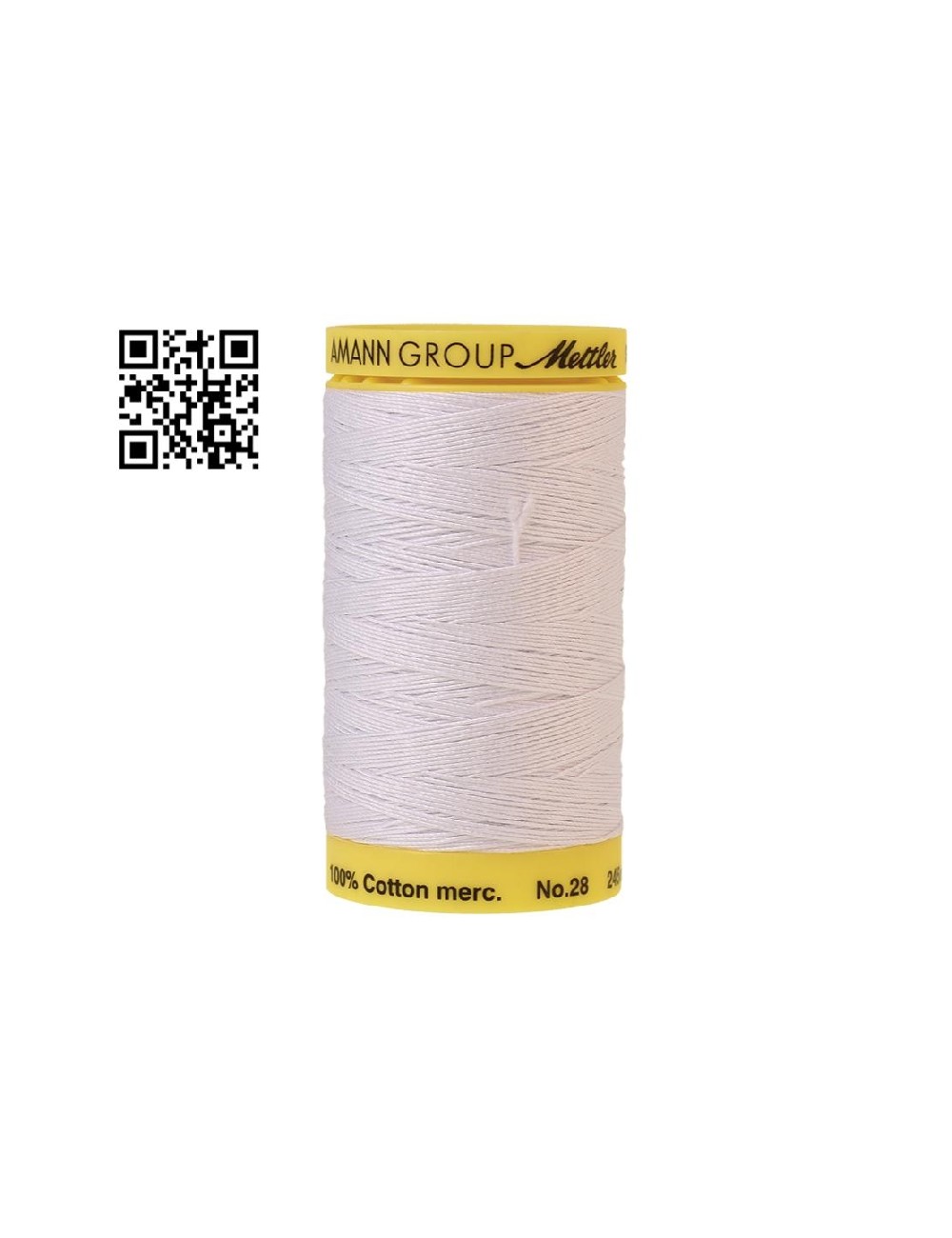 Hilo de algodón Silk Finish nº28 - Grupo Amann Mettler. Disponible en caja de 5 carretes de 245mts - Ref. 9129