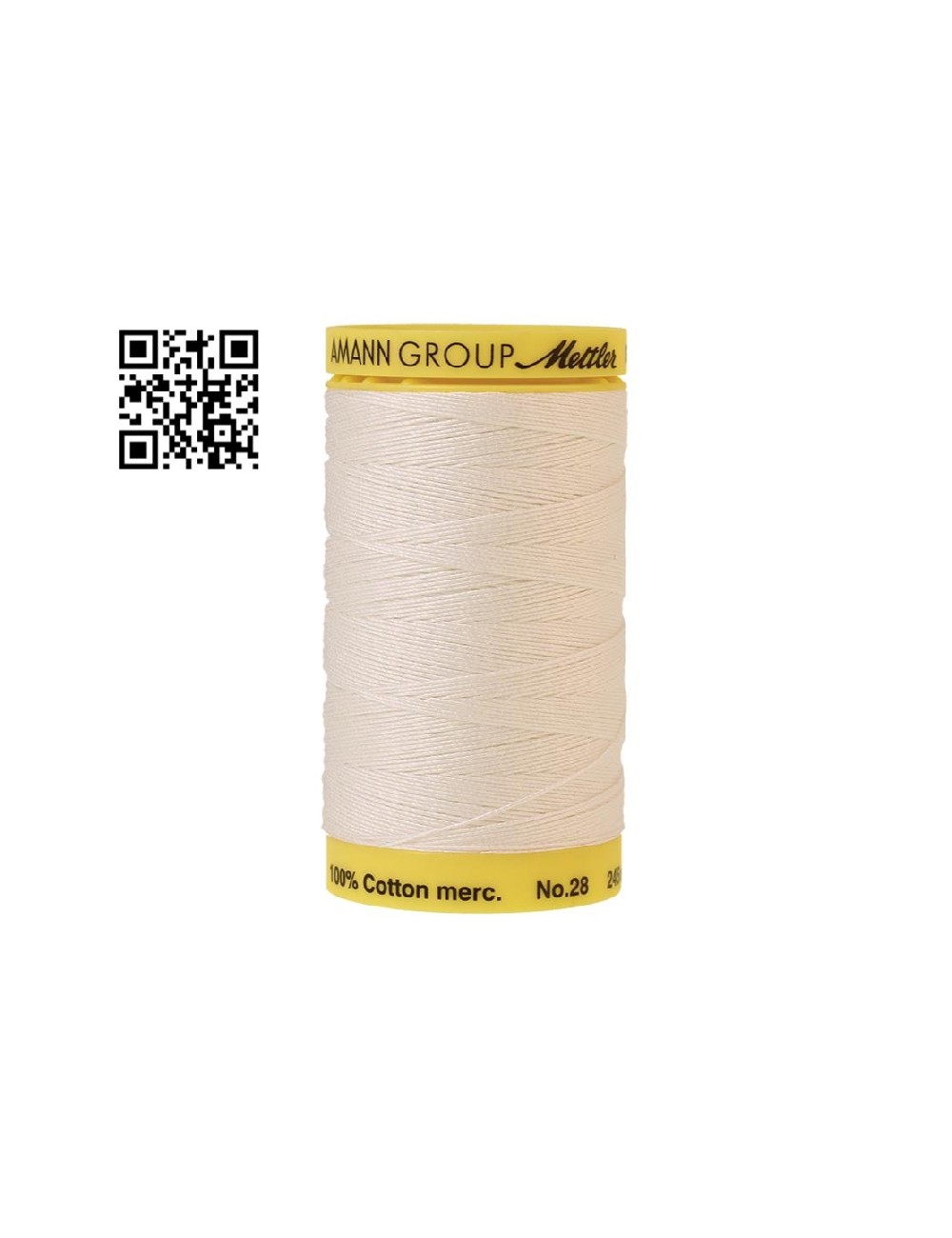Hilo de algodón Silk Finish nº28 - Grupo Amann Mettler. Disponible en caja de 5 carretes de 245mts - Ref. 9129