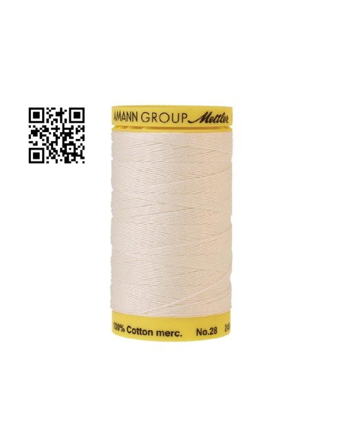 Hilo de algodón Silk Finish nº28 - Grupo Amann Mettler. Disponible en caja de 5 carretes de 245mts - Ref. 9129