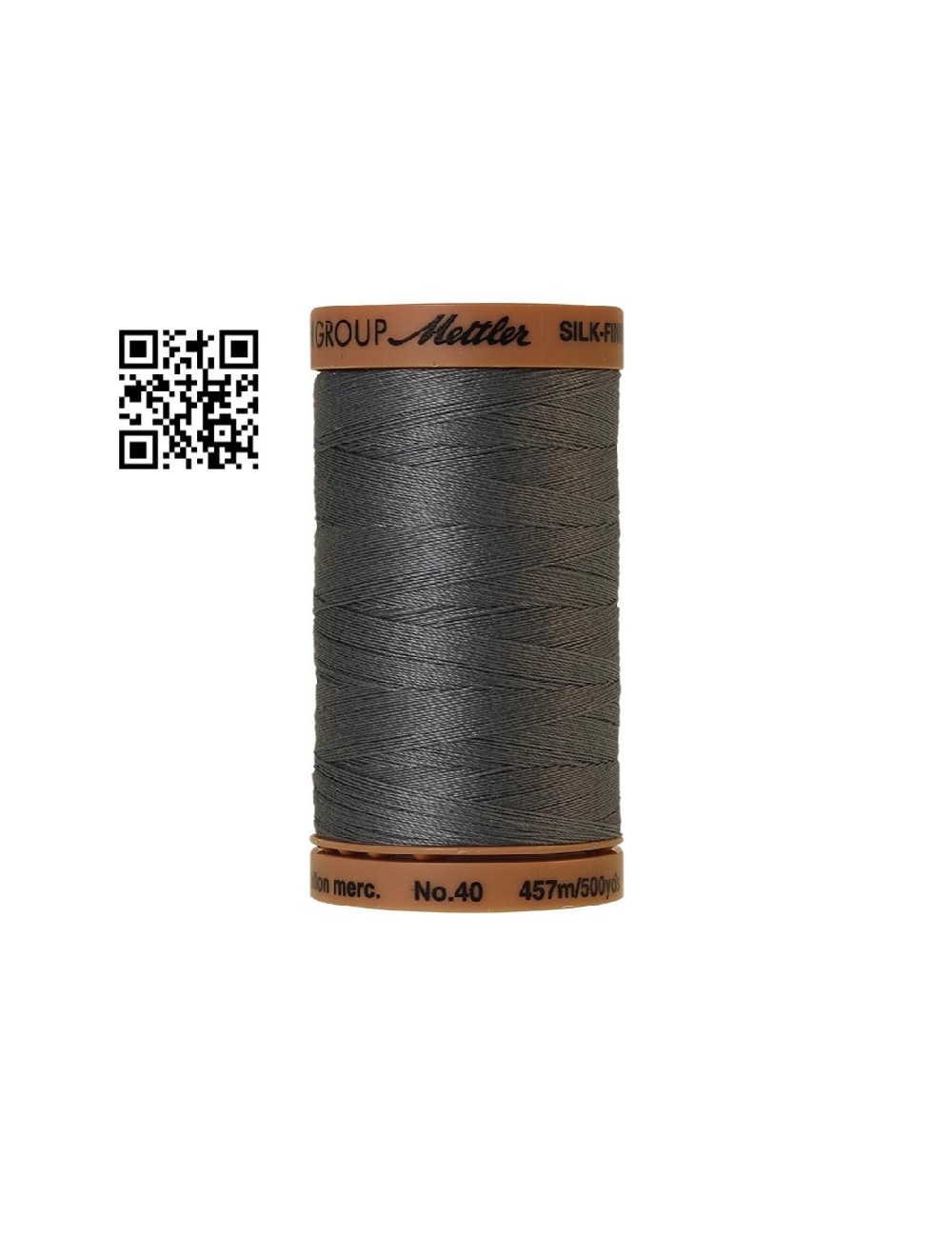 Hilo de algodón Silk Finish nº40 - Grupo Amann Mettler. Disponible en caja de 5 carretes de 457mts - Ref. 9135 DISPONIBLES 24  C