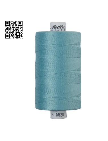 Hilo de algodón Silk Finish nº40 - Grupo Amann Mettler. Disponible en caja de 5 carretes de 1000mts - Ref. 9141