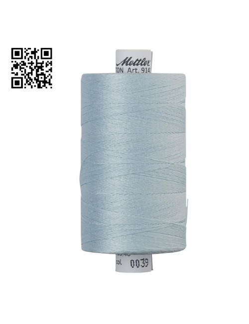 Hilo de algodón Silk Finish nº40 - Grupo Amann Mettler. Disponible en caja de 5 carretes de 1000mts - Ref. 9141