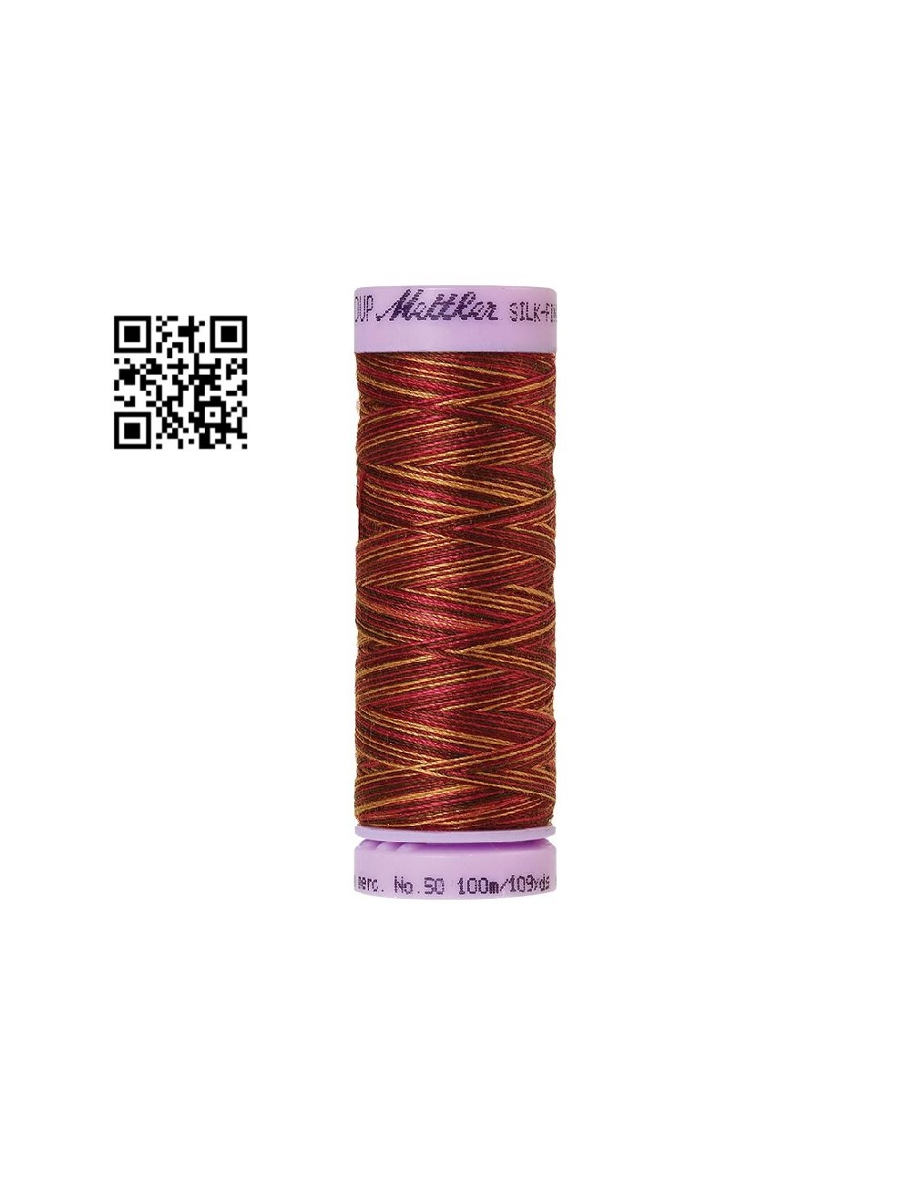 Hilo de algodón Silk Finish Multi nº50 - Grupo Amann Mettler. Disponible en caja de 5 carretes de 100mts - Ref. 9075