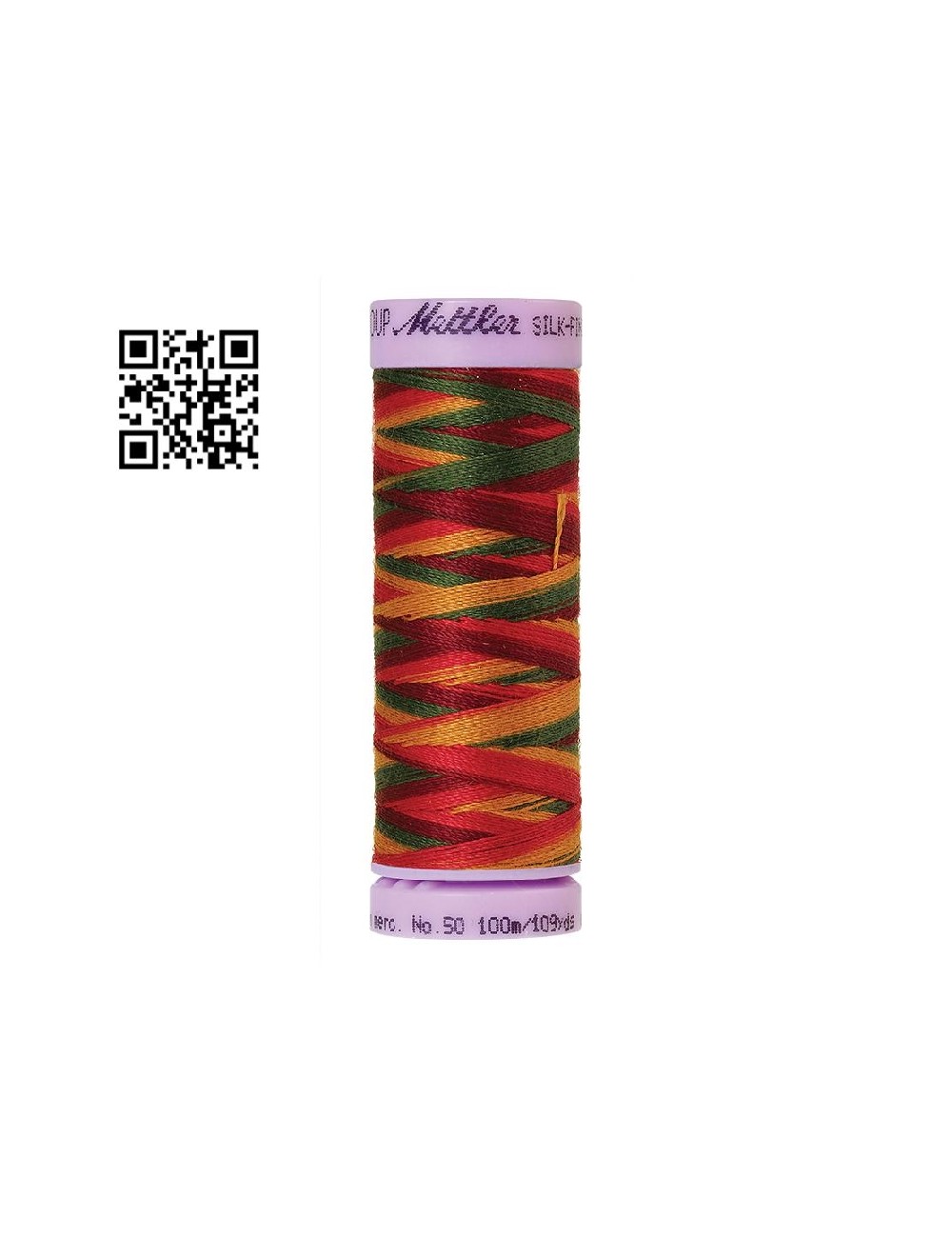 Hilo de algodón Silk Finish Multi nº50 - Grupo Amann Mettler. Disponible en caja de 5 carretes de 100mts - Ref. 9075