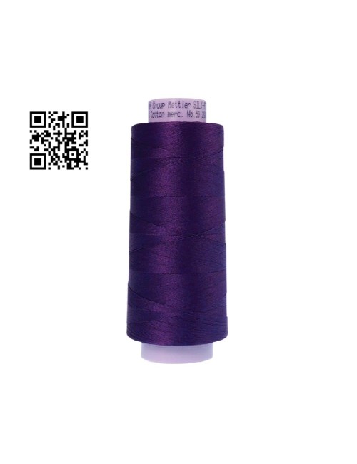 Hilo de algodón Silk Finish nº50 - Grupo Amann Mettler. Disponible en caja de 2 conos de 1829mts - Ref. 9150