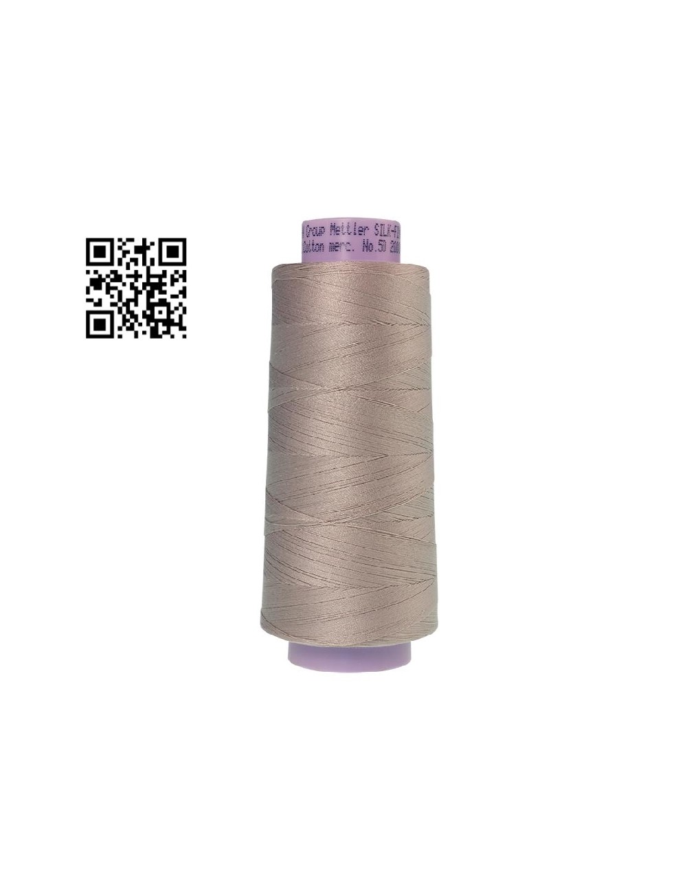 Hilo de algodón Silk Finish nº50 - Grupo Amann Mettler. Disponible en caja de 2 conos de 1829mts - Ref. 9150