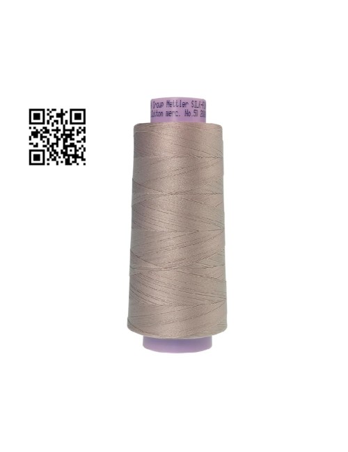 Hilo de algodón Silk Finish nº50 - Grupo Amann Mettler. Disponible en caja de 2 conos de 1829mts - Ref. 9150