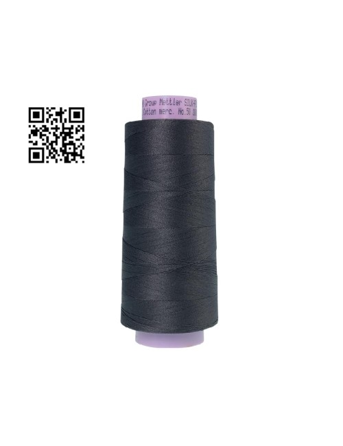 Hilo de algodón Silk Finish nº50 - Grupo Amann Mettler. Disponible en caja de 2 conos de 1829mts - Ref. 9150