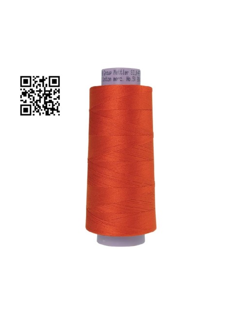 Hilo de algodón Silk Finish nº50 - Grupo Amann Mettler. Disponible en caja de 2 conos de 1829mts - Ref. 9150