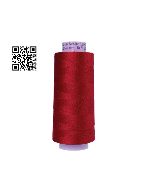 Hilo de algodón Silk Finish nº50 - Grupo Amann Mettler. Disponible en caja de 2 conos de 1829mts - Ref. 9150