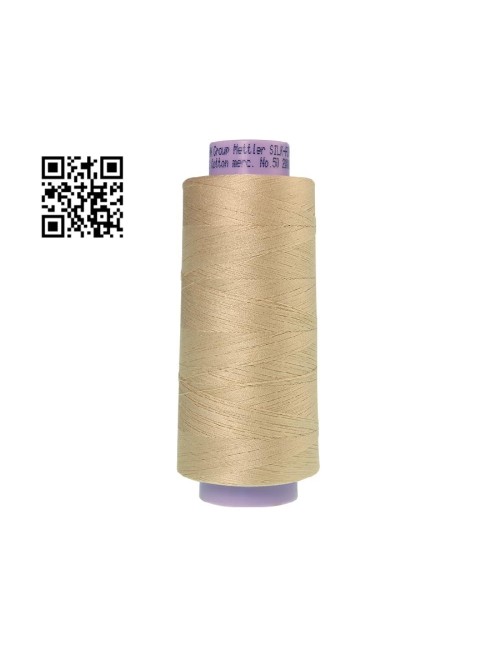 Hilo de algodón Silk Finish nº50 - Grupo Amann Mettler. Disponible en caja de 2 conos de 1829mts - Ref. 9150