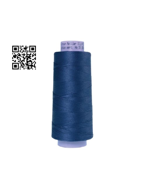 Hilo de algodón Silk Finish nº50 - Grupo Amann Mettler. Disponible en caja de 2 conos de 1829mts - Ref. 9150