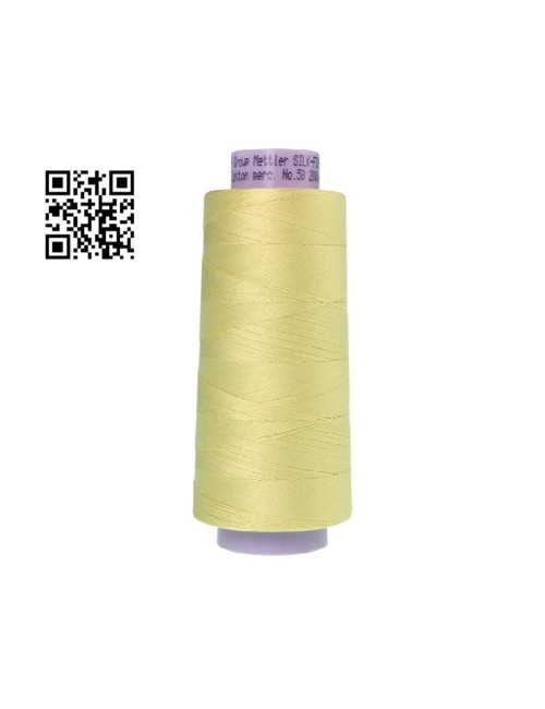Hilo de algodón Silk Finish nº50 - Grupo Amann Mettler. Disponible en caja de 2 conos de 1829mts - Ref. 9150