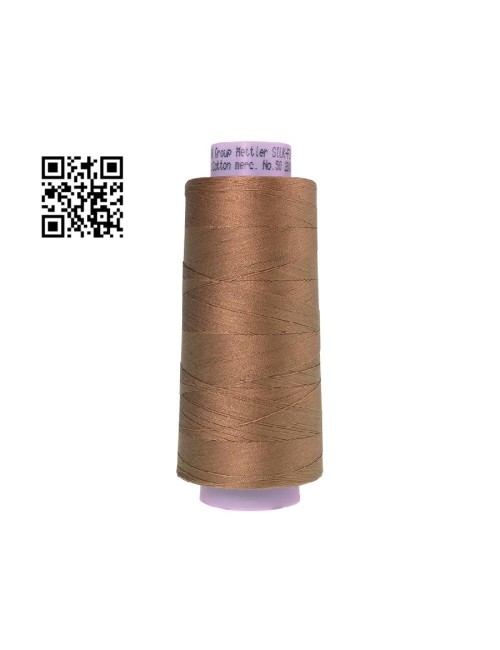 Hilo de algodón Silk Finish nº50 - Grupo Amann Mettler. Disponible en caja de 2 conos de 1829mts - Ref. 9150