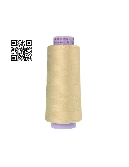 Hilo de algodón Silk Finish nº50 - Grupo Amann Mettler. Disponible en caja de 2 conos de 1829mts - Ref. 9150