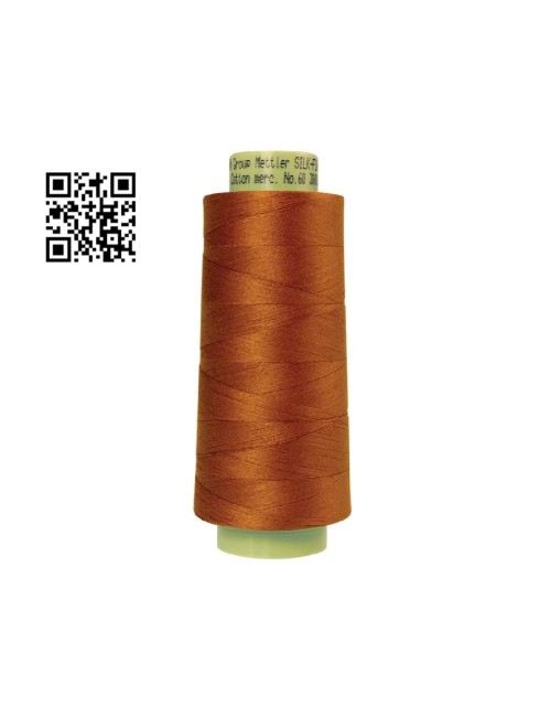 Hilo de algodón Silk Finish nº60 - Grupo Amann Mettler. Disponible en caja de 2 conos de 2743mts - Ref. 9160