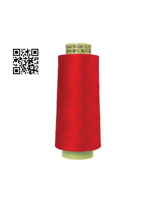 Hilo de algodón Silk Finish nº60 - Grupo Amann Mettler. Disponible en caja de 2 conos de 2743mts - Ref. 9160