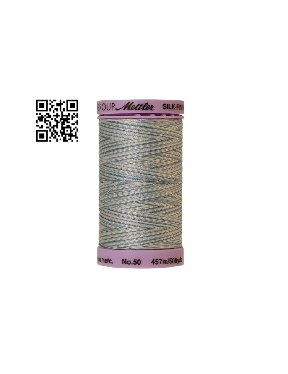 Hilo de algodón Silk Finish Multi nº50 - Grupo Amann Mettler. Disponible en caja de 5 carretes de 457mts - Ref. 9085