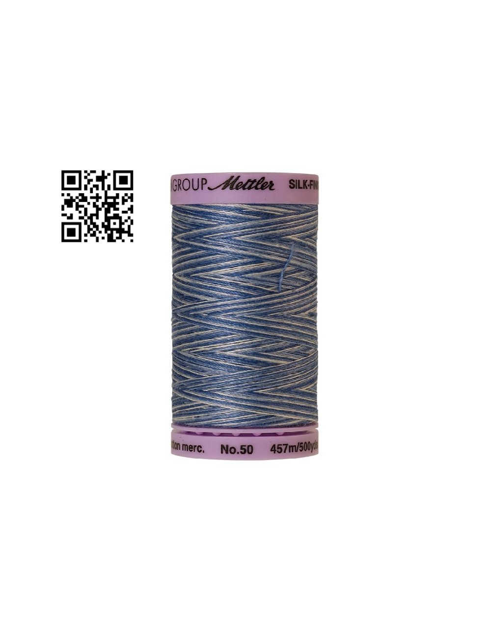 Hilo de algodón Silk Finish Multi nº50 - Grupo Amann Mettler. Disponible en caja de 5 carretes de 457mts - Ref. 9085