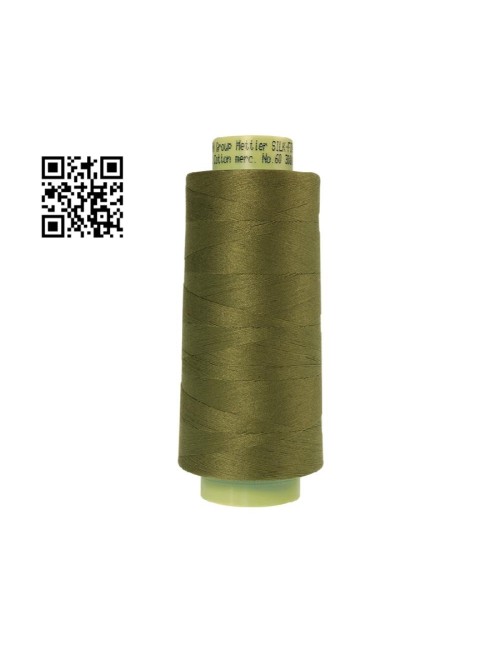 Hilo de algodón Silk Finish nº60 - Grupo Amann Mettler. Disponible en caja de 2 conos de 2743mts - Ref. 9160