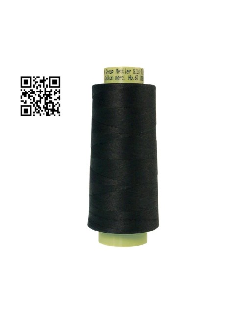 Hilo de algodón Silk Finish nº60 - Grupo Amann Mettler. Disponible en caja de 2 conos de 2743mts - Ref. 9160