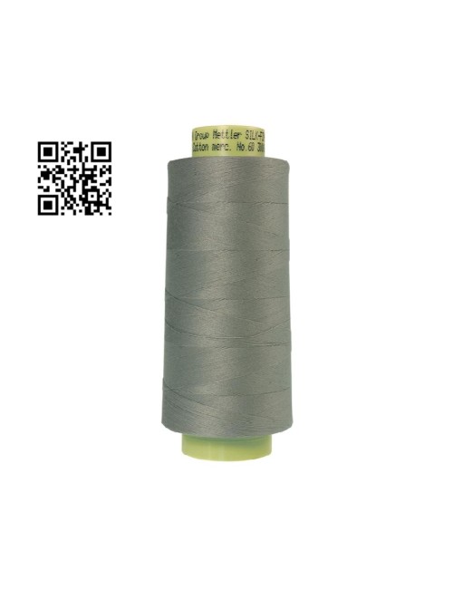 Hilo de algodón Silk Finish nº60 - Grupo Amann Mettler. Disponible en caja de 2 conos de 2743mts - Ref. 9160