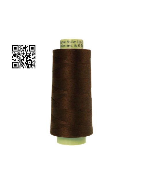 Hilo de algodón Silk Finish nº60 - Grupo Amann Mettler. Disponible en caja de 2 conos de 2743mts - Ref. 9160