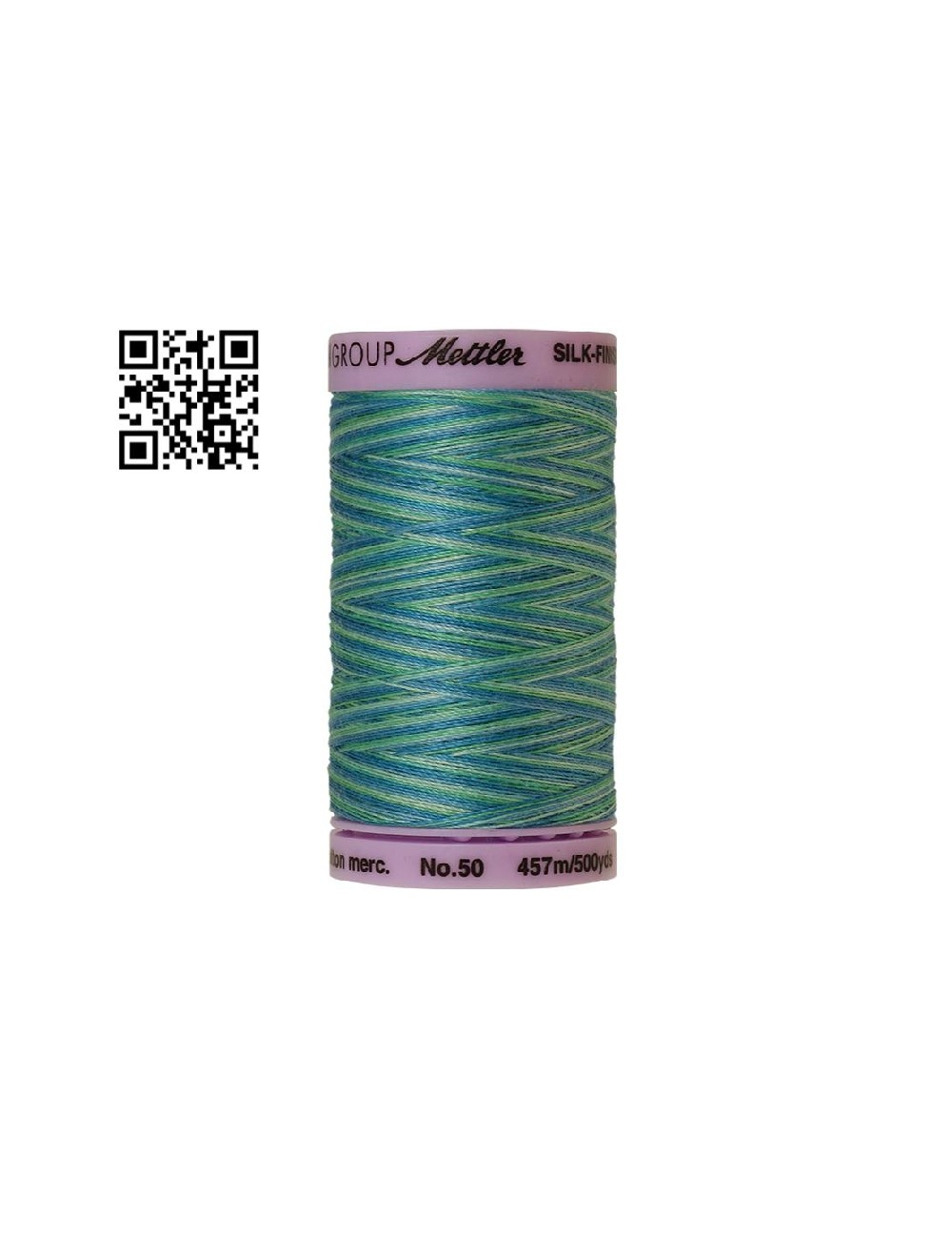Hilo de algodón Silk Finish Multi nº50 - Grupo Amann Mettler. Disponible en caja de 5 carretes de 457mts - Ref. 9085
