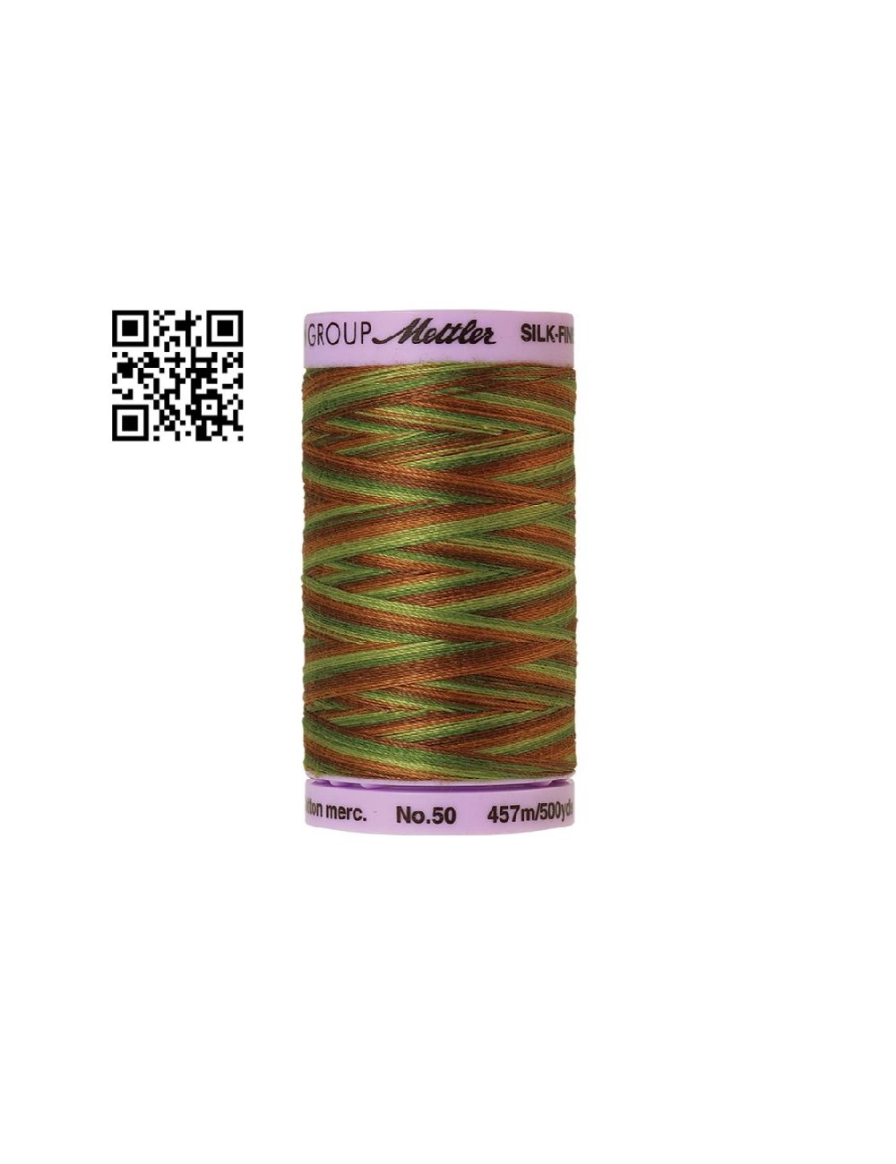 Hilo de algodón Silk Finish Multi nº50 - Grupo Amann Mettler. Disponible en caja de 5 carretes de 457mts - Ref. 9085