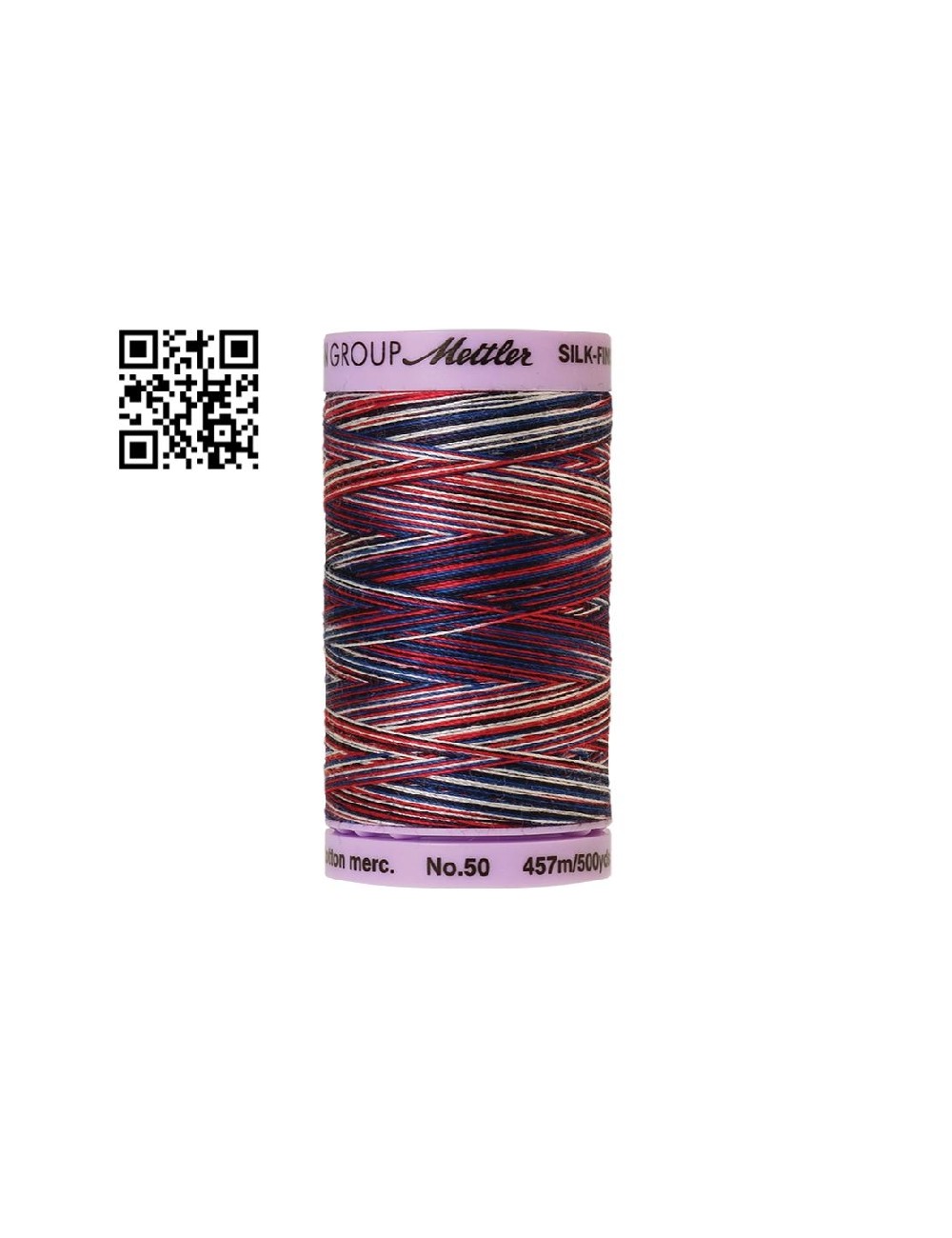 Hilo de algodón Silk Finish Multi nº50 - Grupo Amann Mettler. Disponible en caja de 5 carretes de 457mts - Ref. 9085