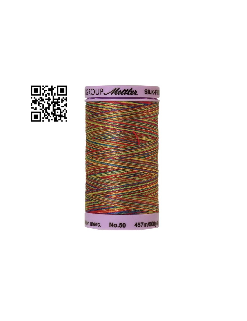 Hilo de algodón Silk Finish Multi nº50 - Grupo Amann Mettler. Disponible en caja de 5 carretes de 457mts - Ref. 9085