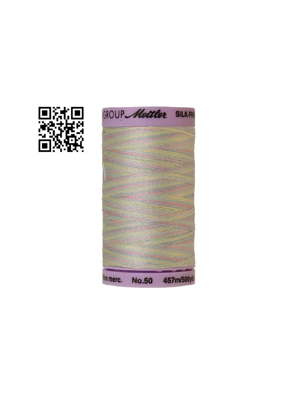 Hilo de algodón Silk Finish Multi nº50 - Grupo Amann Mettler. Disponible en caja de 5 carretes de 457mts - Ref. 9085