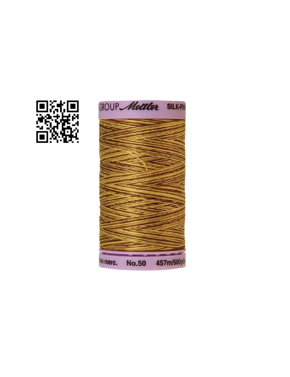 Hilo de algodón Silk Finish Multi nº50 - Grupo Amann Mettler. Disponible en caja de 5 carretes de 457mts - Ref. 9085