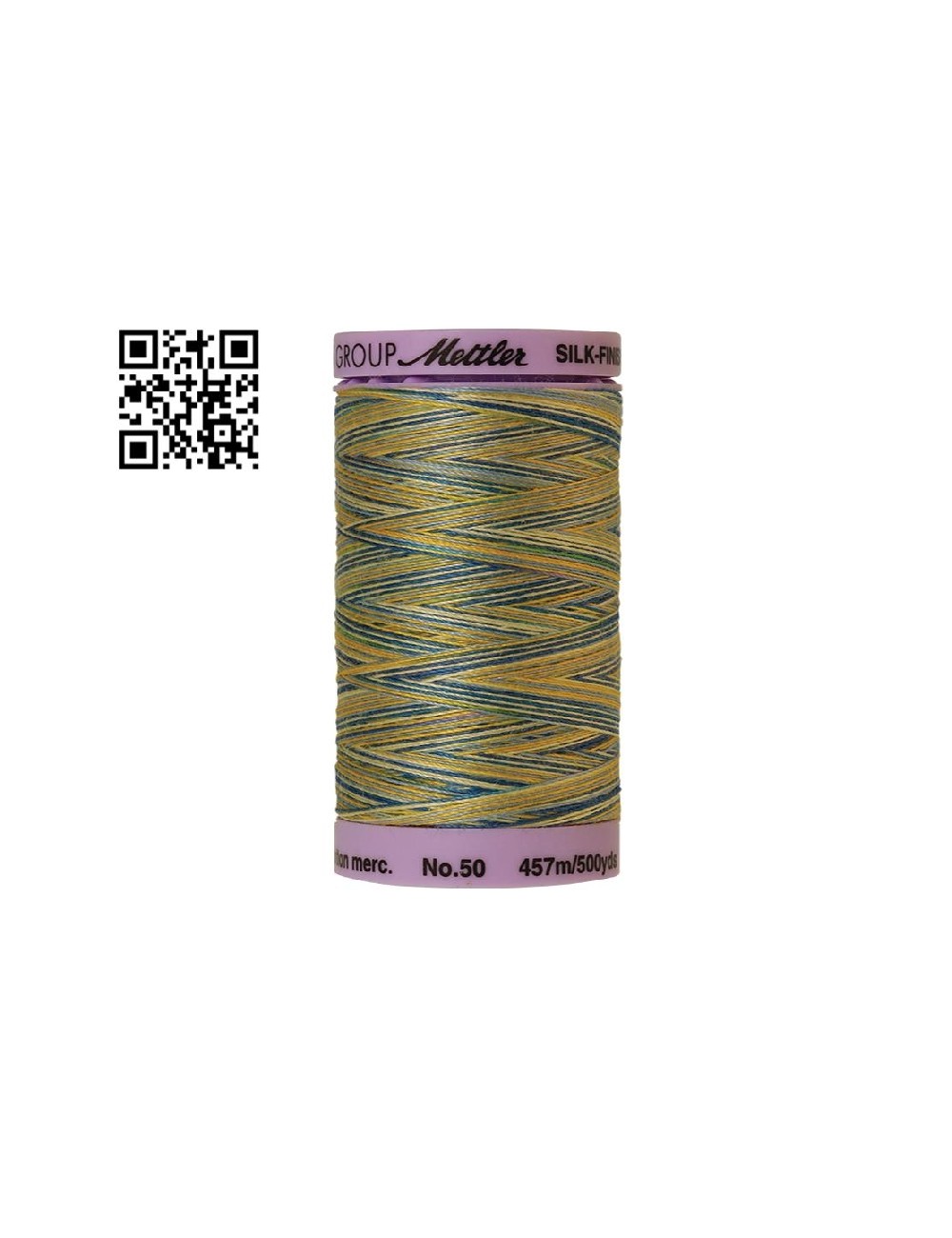 Hilo de algodón Silk Finish Multi nº50 - Grupo Amann Mettler. Disponible en caja de 5 carretes de 457mts - Ref. 9085